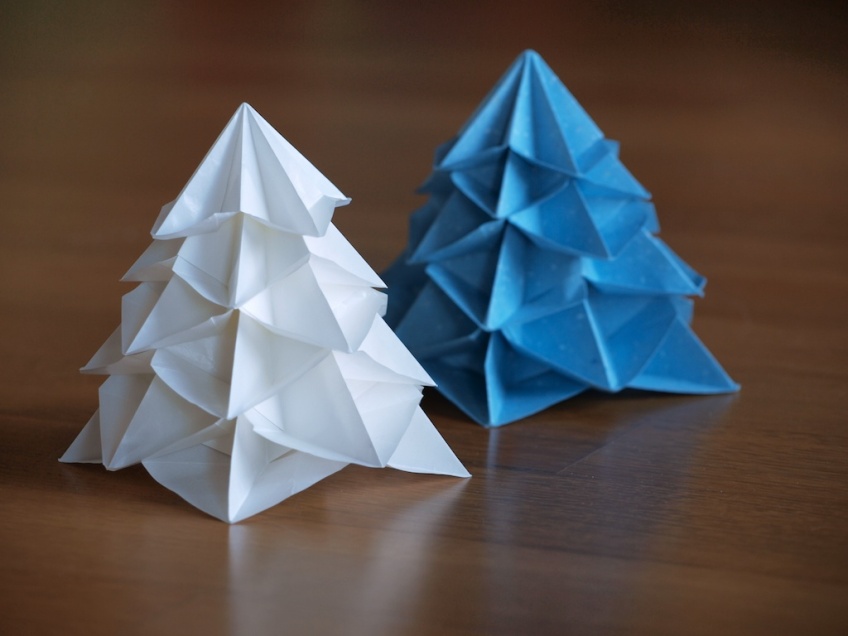 Albero Di Natale Origami.Origami Christmas Tree Papercraft Ideas